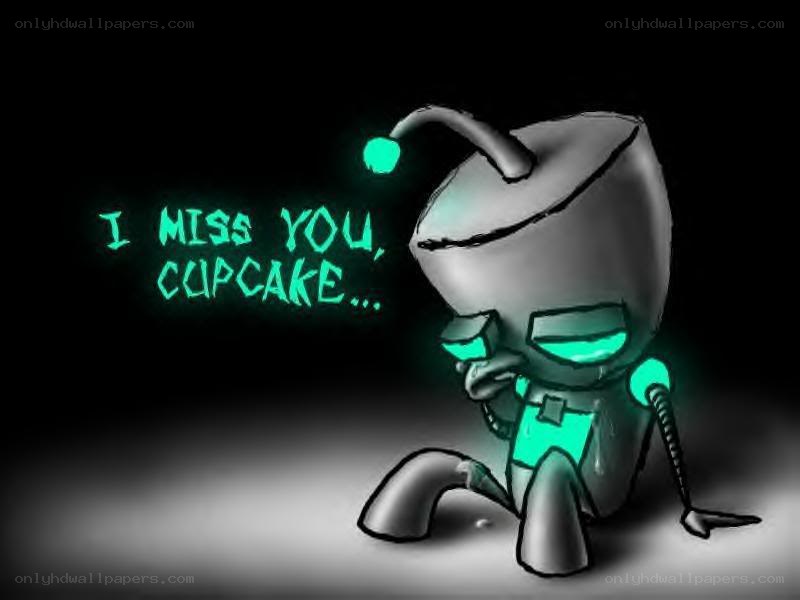 robot misses cupcake