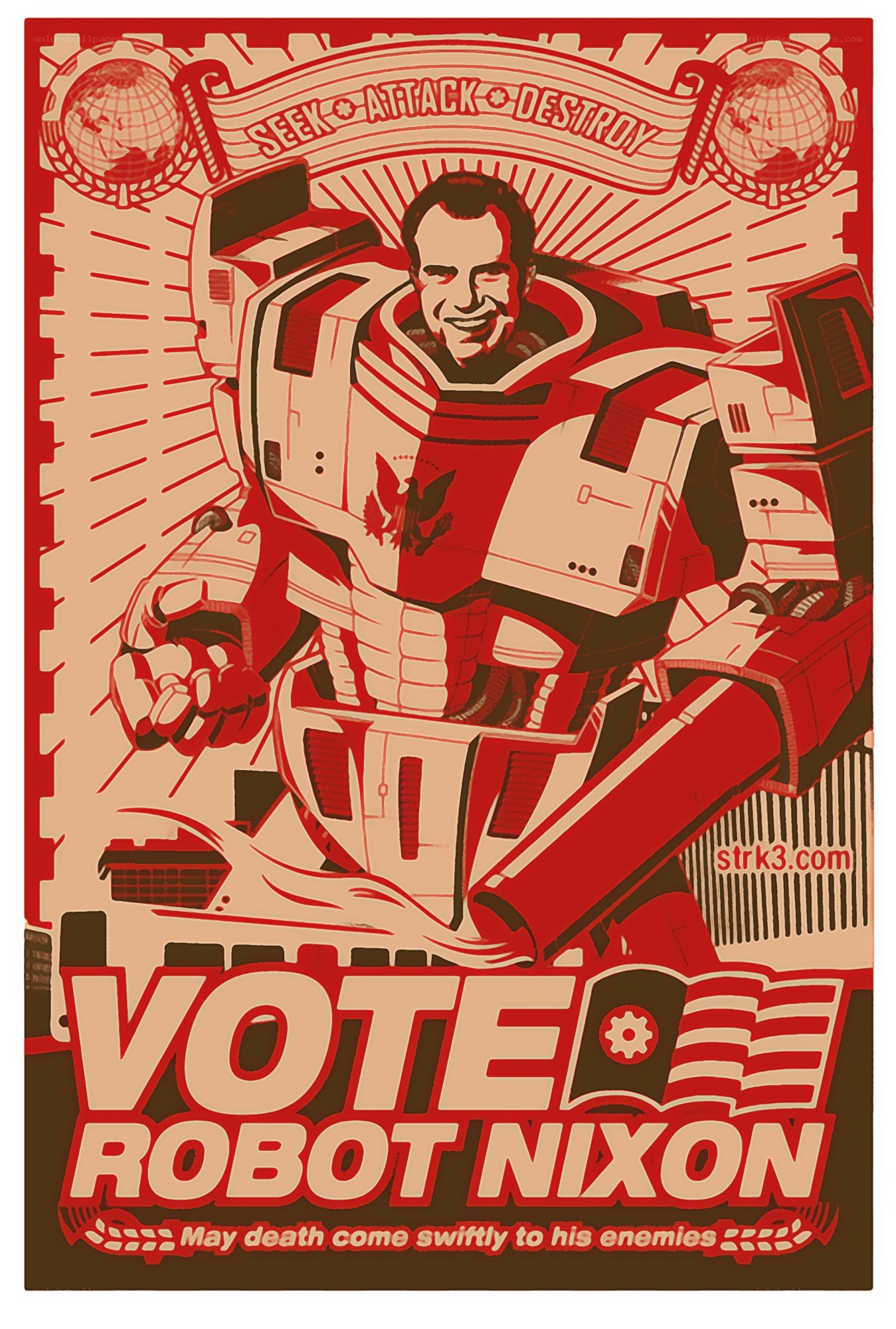 Robot Nixon campaign poster