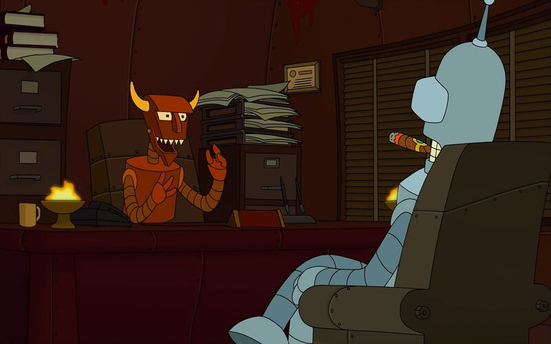 Robot office meeting