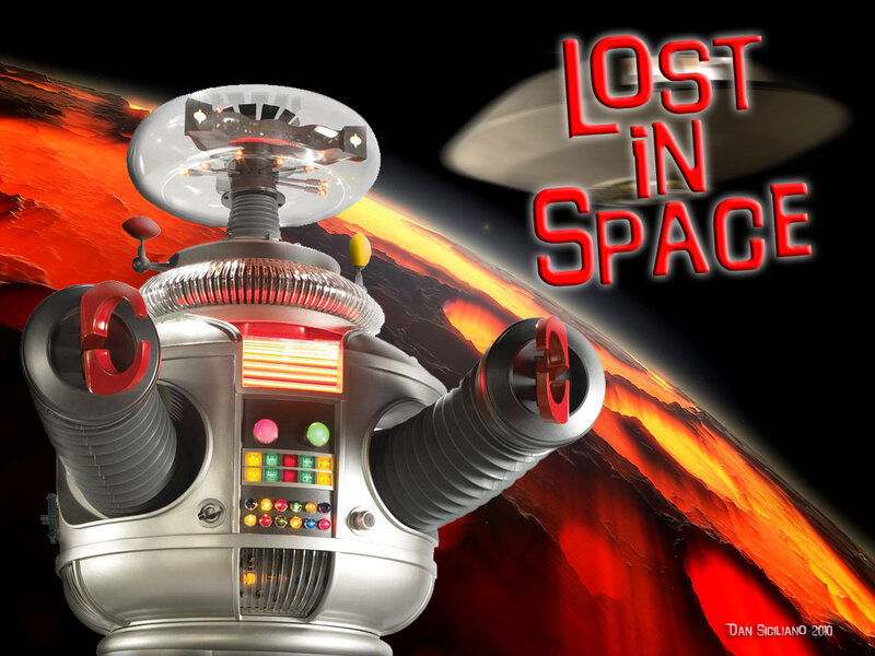 Robot on a lava planet
