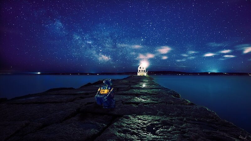 Robot on a Pier