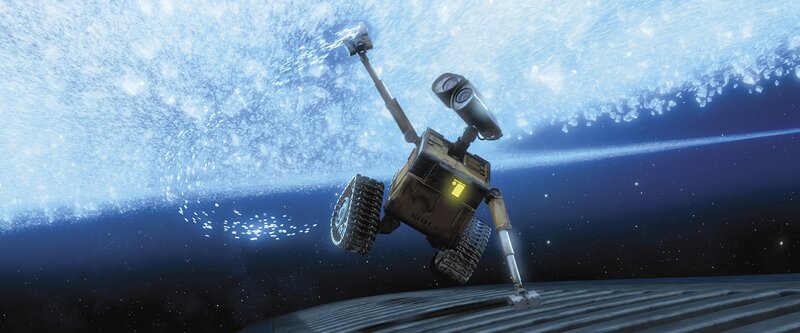 Robot on a Planet Surface — Blue