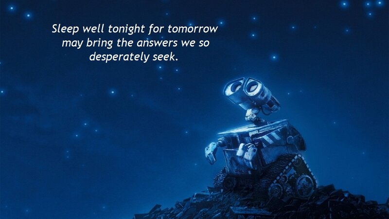 Robot on a Rock — Blue