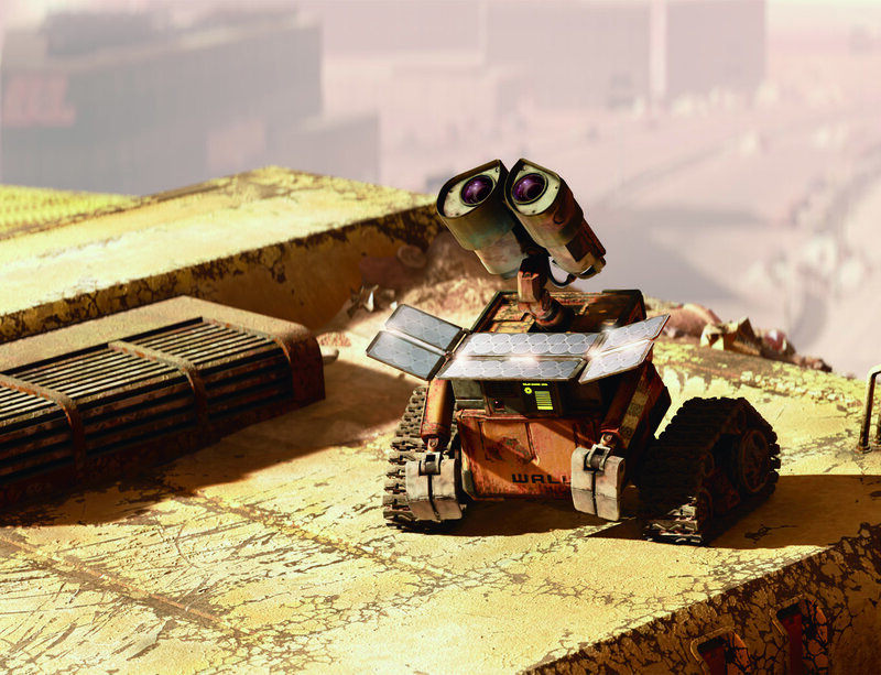 Robot on a Rooftop — Yellow, Desolate