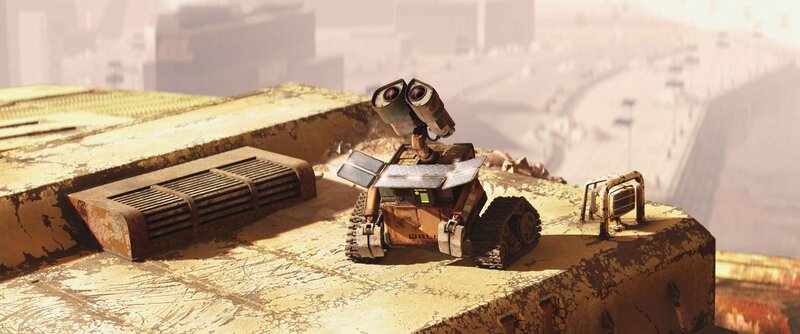 Robot on a Rooftop — Yellow