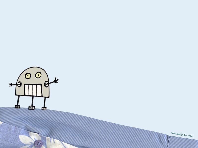 robot on a shirt