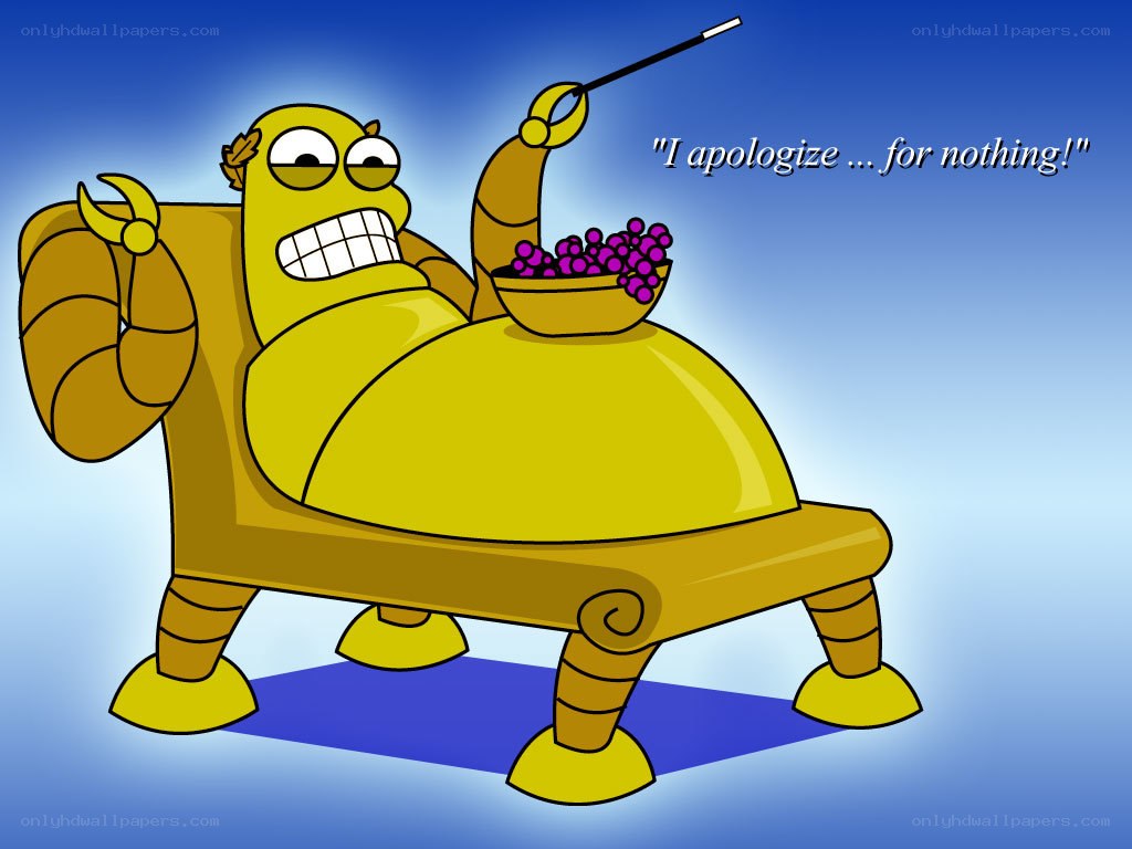 Robot on a throne