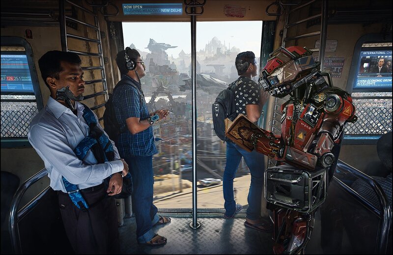 Robot on Bus