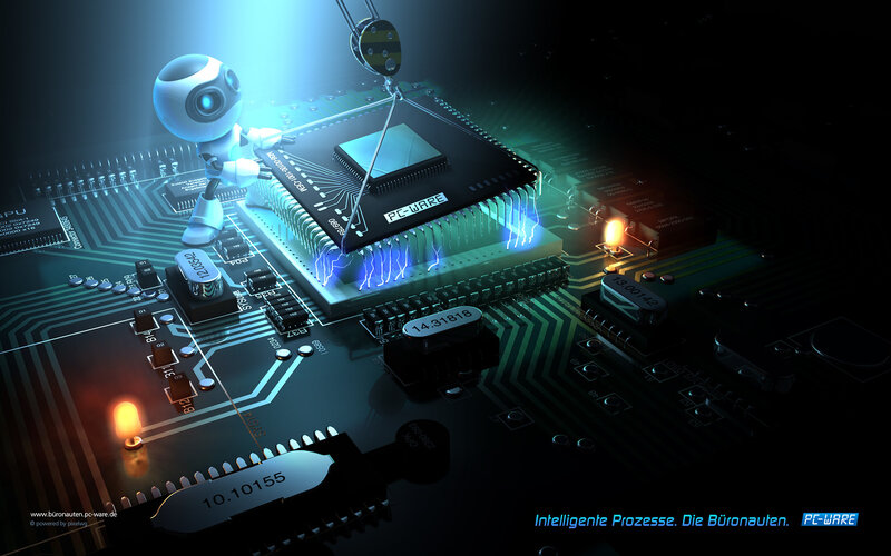 Robot on circuit board