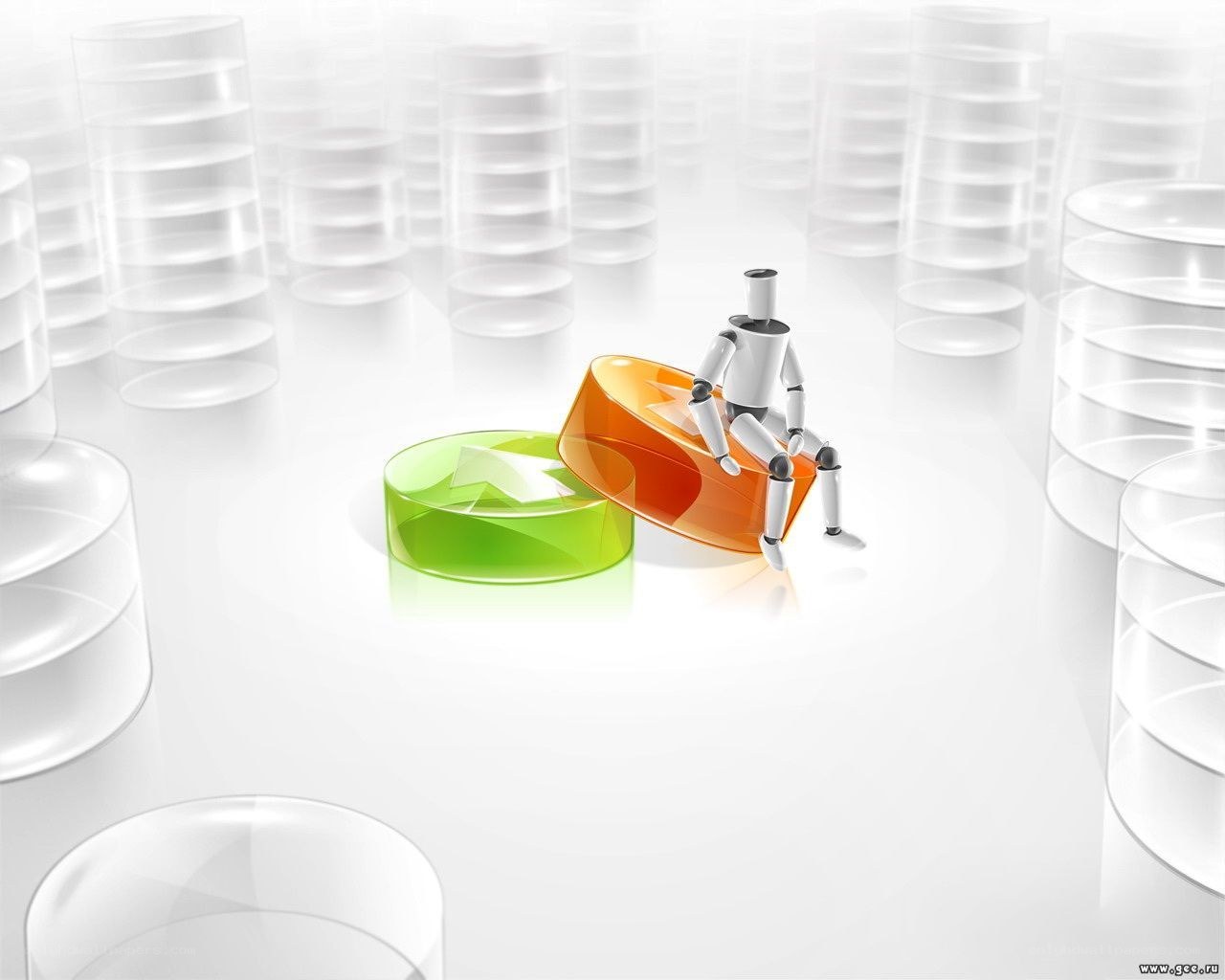 robot on data storage