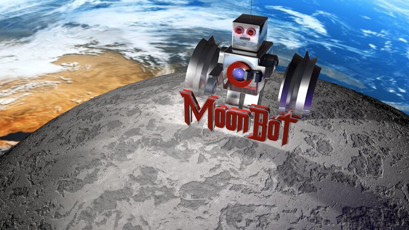 Robot on Moon Surface — Gray