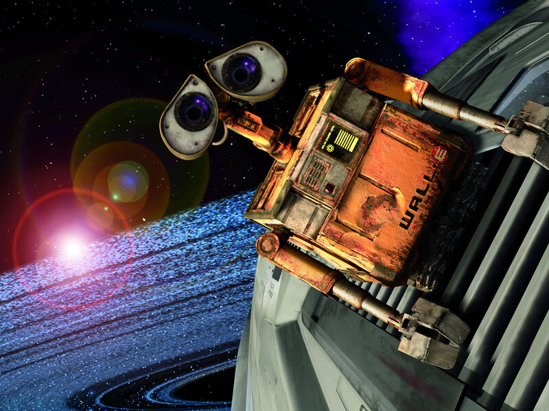 Robot on Spacecraft — Blue, Dramatic