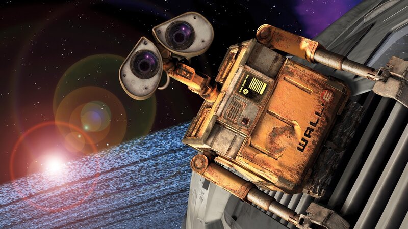 Robot on Spacecraft — Orange, Dramatic