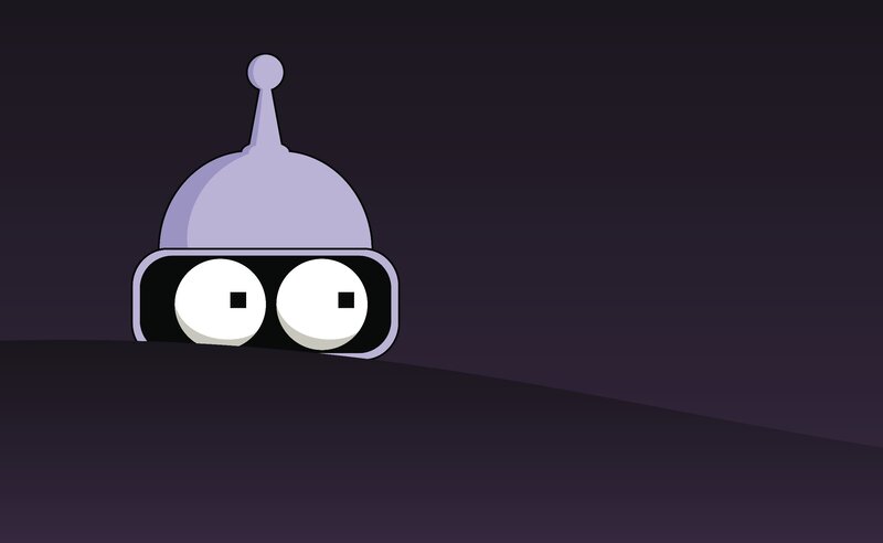 Robot Peeking over Hill