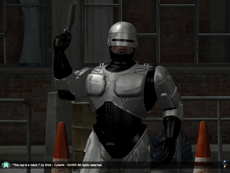 Robot Police Officer — Gray