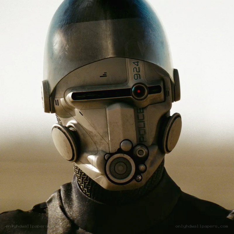 robot police officer helmet