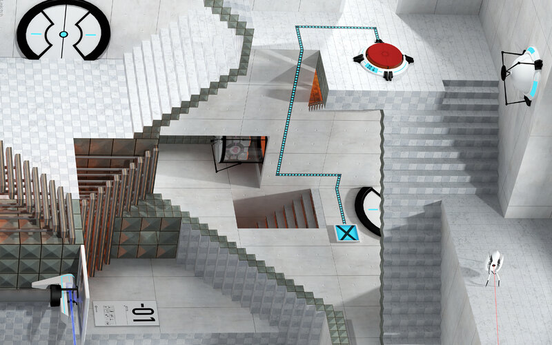robot puzzle in a maze