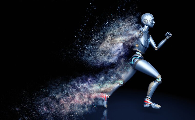 Robot Running