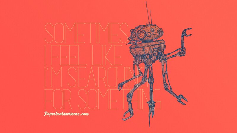 robot searching for something
