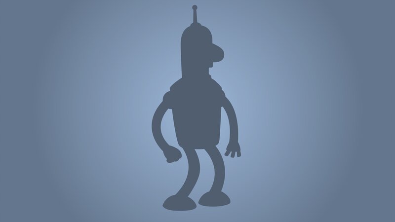 Robot Silhouette — Gray