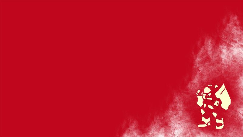 robot silhouette on red background