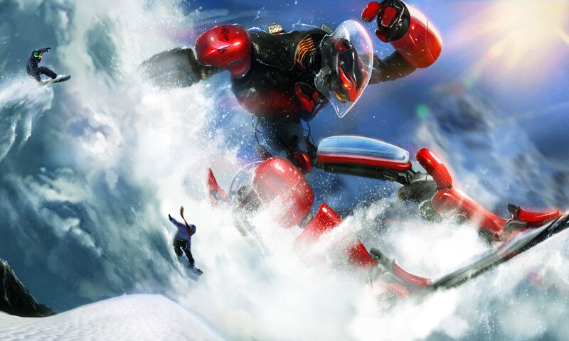 Robot Snowboarding