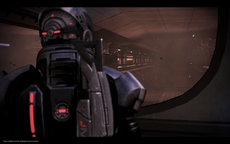 robot soldier in corridor