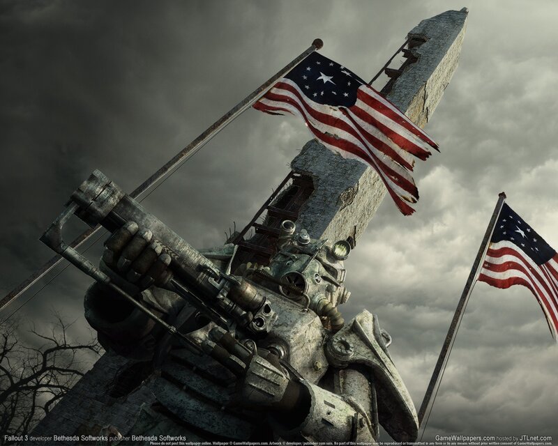 Robot Soldier with Flag — Gray, Dramatic
