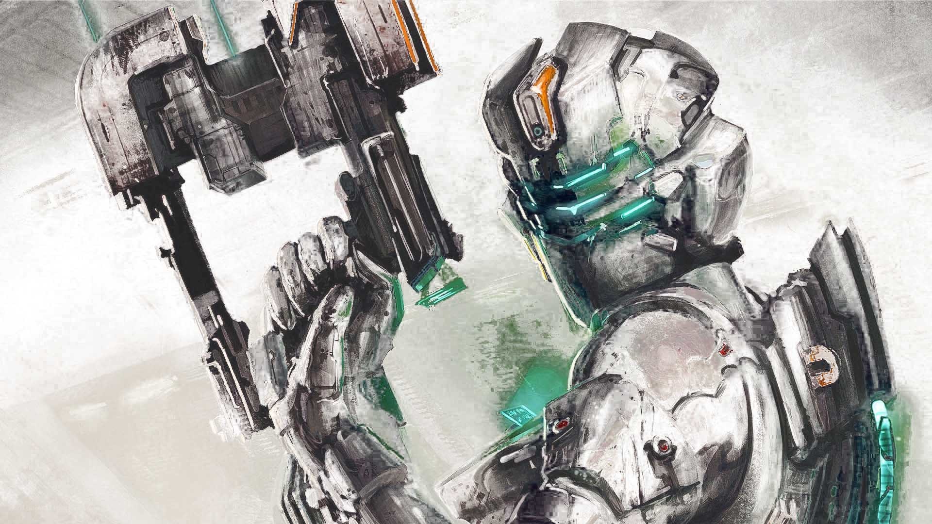 robot soldier with weapon