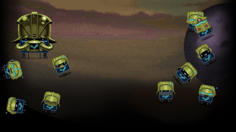 Robot Soldiers in Desert — Brown