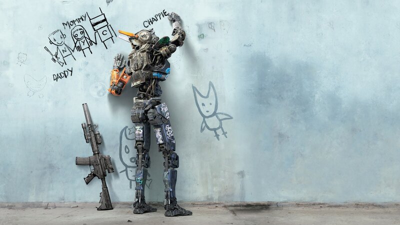 Robot Standing Against Wall — Gray
