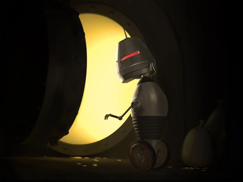 Robot Standing by Window
