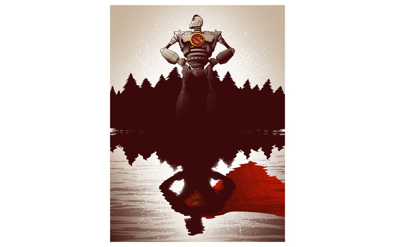 Robot Standing in Water — Brown