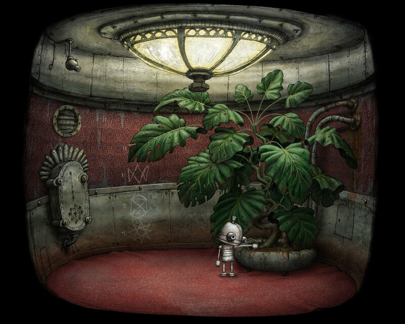 robot tending a plant