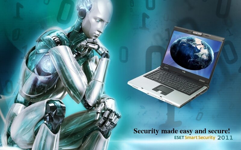 Robot Thinking About Laptop