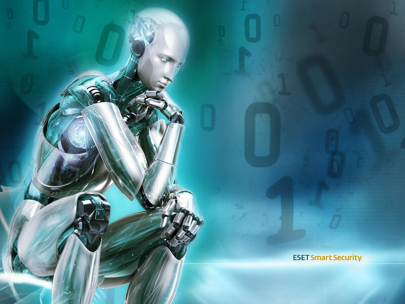 Robot Thinking Pose
