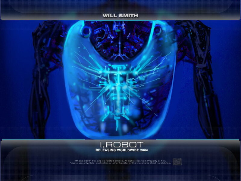 Robot Torso X-ray — Blue