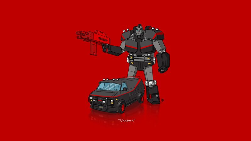 Robot Transforming Van