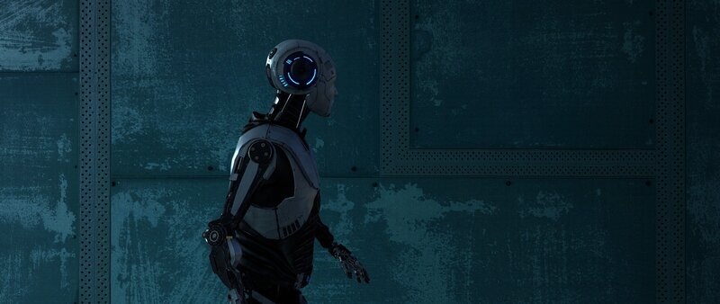 Robot Walking in Corridor