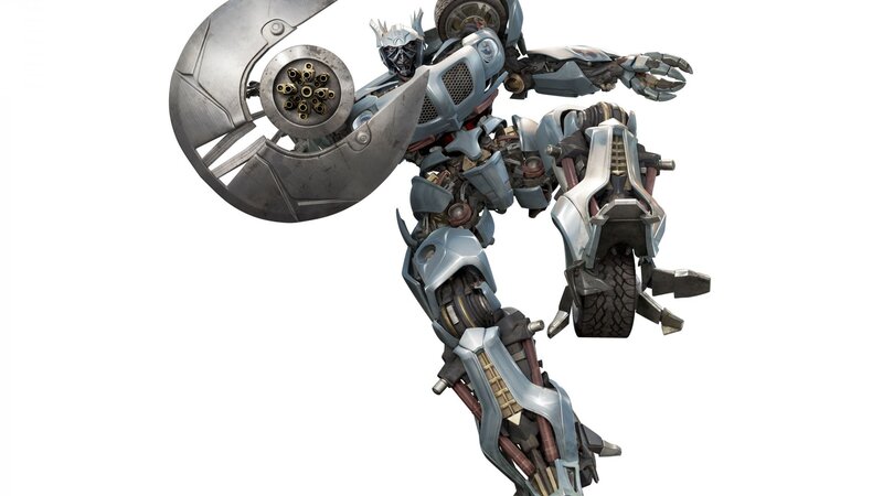robot warrior with shield