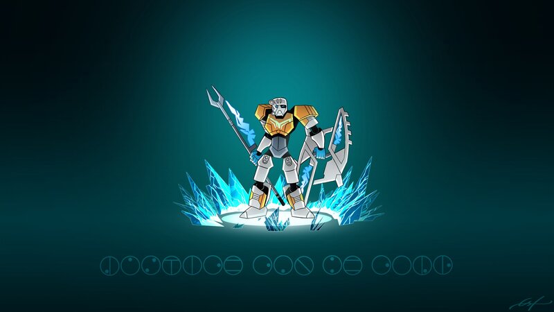 Robot Warrior with Weapons