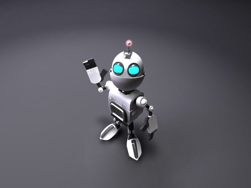 robot waving hello