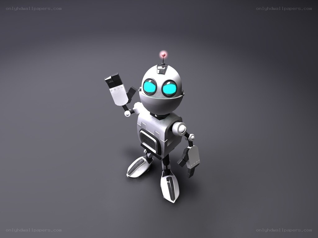 robot waving hello