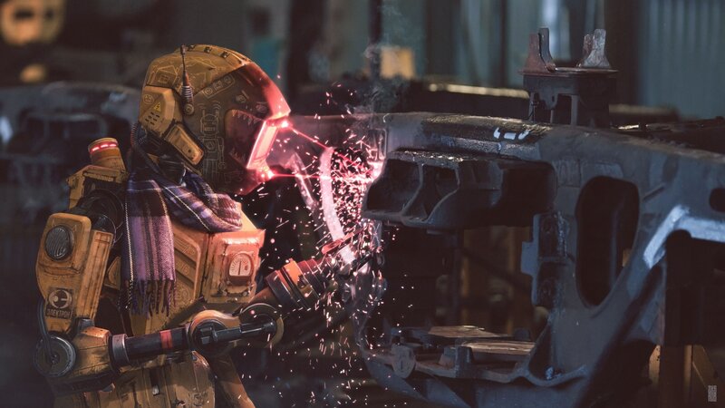 Robot Welding Metal