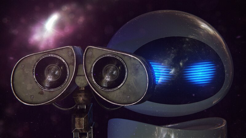 Robot with Binocular Eyes