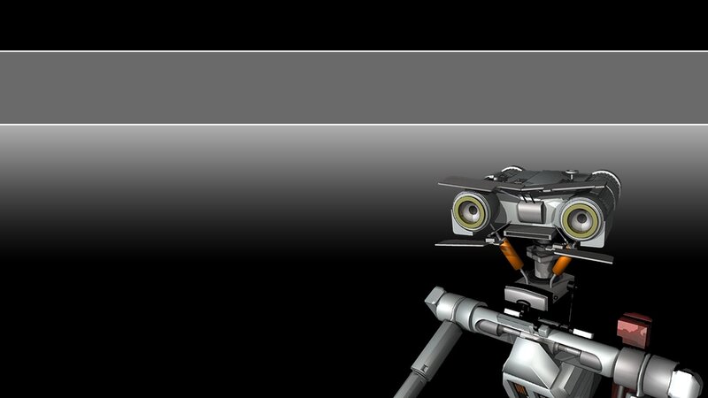 robot with binoculars