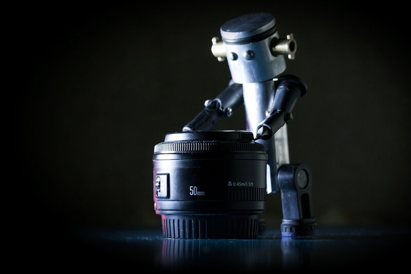 Robot with Camera Lens