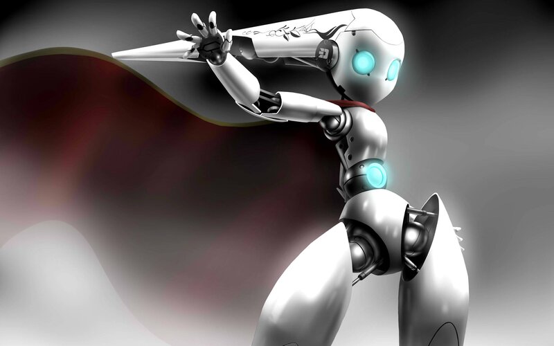 Robot with Cape