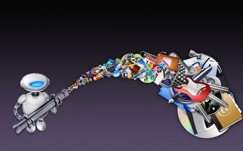 robot with data stream