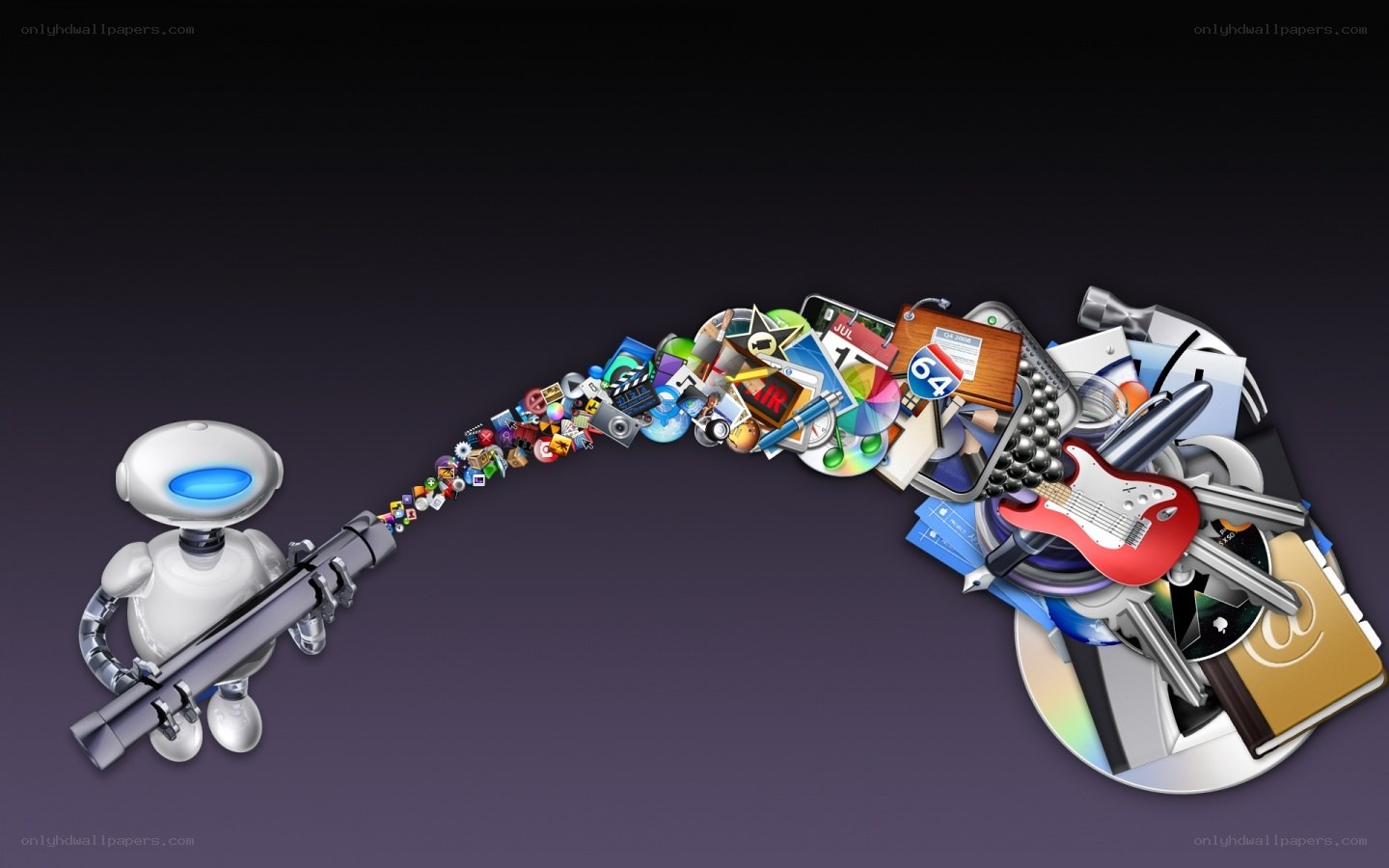 robot with data stream